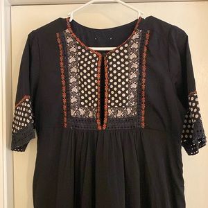 DRA Los Angeles Swedish Dot Maxi Dress